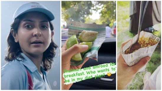 Anushka Sharma shared pictures of her breakfast on Instagram Stories. 