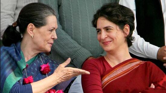 Priyanka Gandhi Vadra with her mother Sonia Gandhi. (PTI (File))