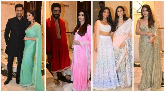 Salman Khan keeps it casual, Aishwarya Rai Bachchan stuns in traditional  attire at Manish Malhotra's Diwali bash – Firstpost