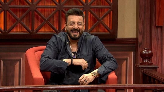 Sanjay Dutt during his appearance on Case Toh Banta Hai. 