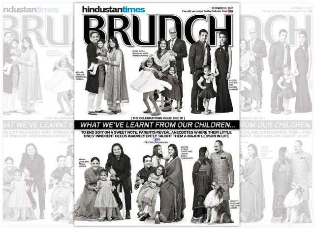 Parents and toddlers on an iconic HT Brunch cover celebrating family Parents and toddlers on an iconic HT Brunch cover celebrating family