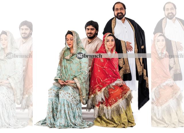 Aamir Raza Husain and his family on the HT Brunch ‘eyes-closed’ cover Aamir Raza Husain and his family on the HT Brunch ‘eyes-closed’ cover