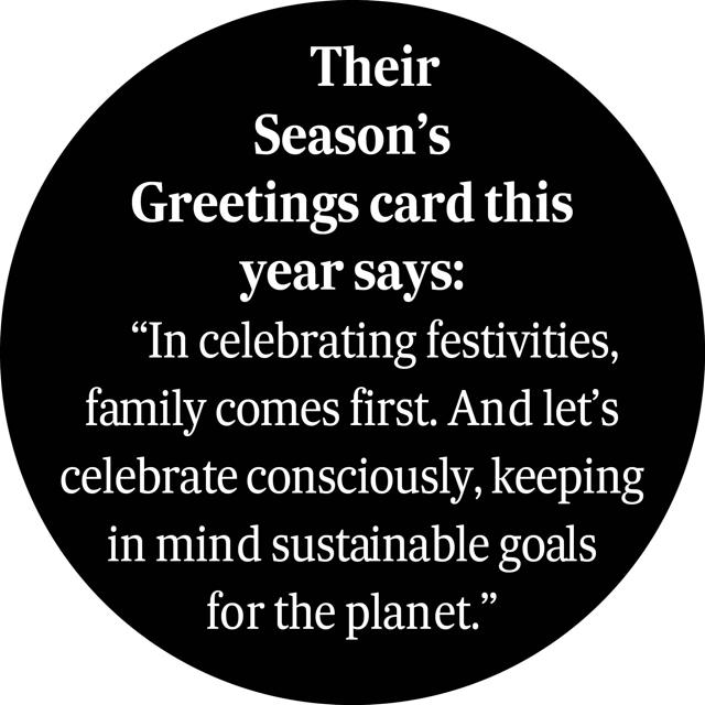 Their festive message Their festive message