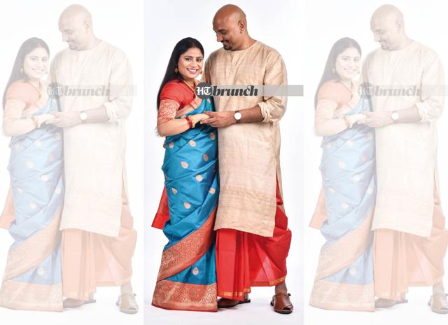 Shweta says, “The latest iPad because he loves his gadgets”; Samant says, “She is the Lakshmi of my life so I will gift her a piece of jewellery”; On Samant: Kurta by Fabindia; Dhoti by Banaras; Jewellery by Tanishq; On Shweta: Sari by Taneira; Jewellery by Shri Paramani Jewellers; Bangles by Kalyan Jewellers (Raj K Raj) Shweta says, “The latest iPad because he loves his gadgets”; Samant says, “She is the Lakshmi of my life so I will gift her a piece of jewellery”; On Samant: Kurta by Fabindia; Dhoti by Banaras; Jewellery by Tanishq; On Shweta: Sari by Taneira; Jewellery by Shri Paramani Jewellers; Bangles by Kalyan Jewellers (Raj K Raj)