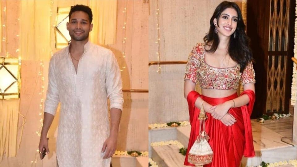 Siddhant Chaturvedi and Navya Nanda at Manish Malhotra's Diwali party. Siddhant Chaturvedi and Navya Nanda at Manish Malhotra's Diwali party.