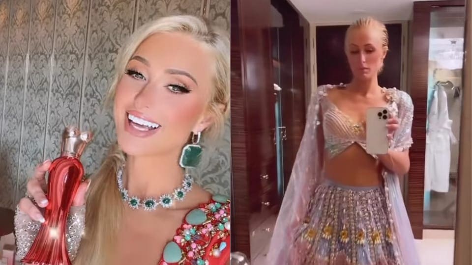 Paris Hilton in ethnic looks during her Mumbai visit. Paris Hilton in ethnic looks during her Mumbai visit.