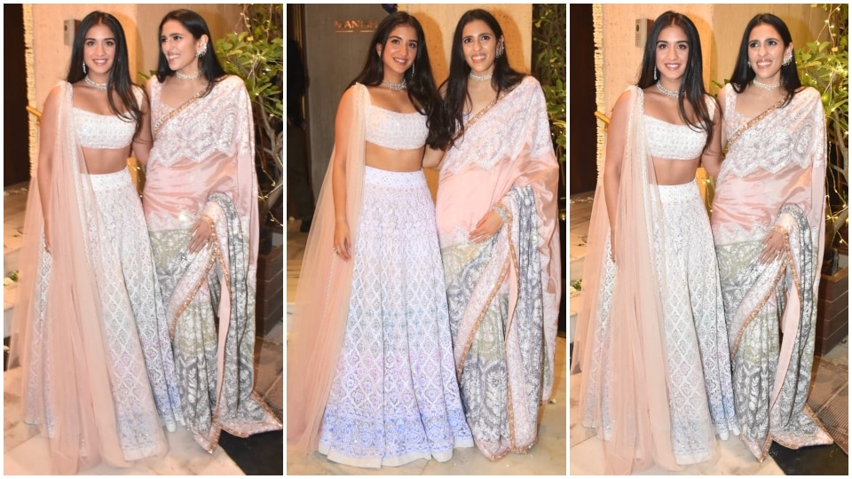 Shloka Ambani and Radhika Merchant attend Manish Malhotra-Diwali bash. (HT Photo/Varinder Chawla)