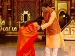 Arun Govil and Dipika Chikhlia on Jhalak Dikhhla Jaa 10. Arun Govil and Dipika Chikhlia on Jhalak Dikhhla Jaa 10.
