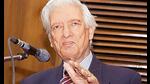 MK Rasgotra is former foreign secretary. At 98, he still hosts intimate and elegant lunches. He attends dinners, has a glass or two of wine, and carries a walking stick, making him look even more patrician (HT PHOTO) MK Rasgotra is former foreign secretary. At 98, he still hosts intimate and elegant lunches. He attends dinners, has a glass or two of wine, and carries a walking stick, making him look even more patrician (HT PHOTO)