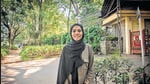 Mumbai, India - October 17, 2022: Newly-elected student vice-president of Tata Institute of Social Sciences (TISS) Nidha Parveen, poses for pictures outside TISS, Chembur, in Mumbai, India, on Monday, October 17, 2022. (Photo by Pratik Chorge/Hindustan Times) (Pratik Chorge/HT PHOTO) Mumbai, India - October 17, 2022: Newly-elected student vice-president of Tata Institute of Social Sciences (TISS) Nidha Parveen, poses for pictures outside TISS, Chembur, in Mumbai, India, on Monday, October 17, 2022. (Photo by Pratik Chorge/Hindustan Times) (Pratik Chorge/HT PHOTO)