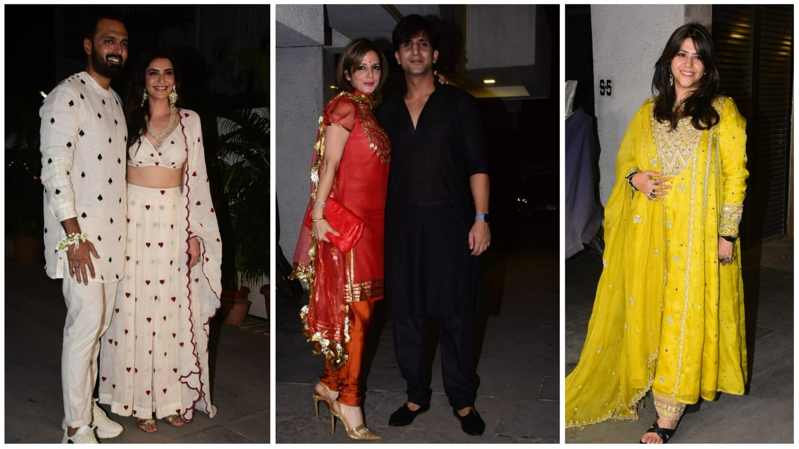 Sussanne Khan Shines In Red At Karishma Tanna S Diwali Bash See Pics Hindustan Times