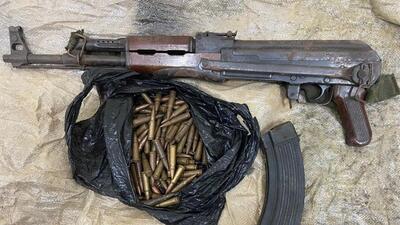 Punjab Police on Saturday said they have recovered assault rifle AK-56 along with 100 rounds on the disclosure of Charat Singh, the main accused in the rocket-propelled grenade (RPG) attack at their intelligence headquarters in Mohali in May. (HT Photo) Punjab Police on Saturday said they have recovered assault rifle AK-56 along with 100 rounds on the disclosure of Charat Singh, the main accused in the rocket-propelled grenade (RPG) attack at their intelligence headquarters in Mohali in May. (HT Photo)