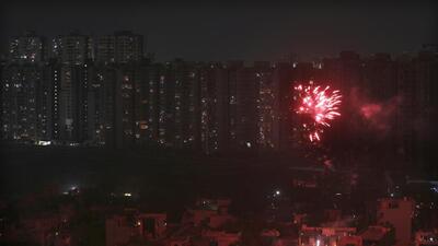 The study, which surveyed clusters based on neighbourhoods, found that after Diwali, people in one of these densely packed residential areas, Kotla, reported more instances of fever and fatigue. (AP Photo)