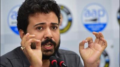 File photo of Aam Aadmi Party (AAP) leader Durgesh Pathak (PTI) File photo of Aam Aadmi Party (AAP) leader Durgesh Pathak (PTI)