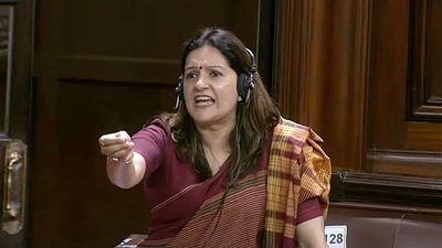 Shiv Sena MP Priyanka Chaturvedi speaks in Rajya Sabha. (file) Shiv Sena MP Priyanka Chaturvedi speaks in Rajya Sabha. (file)