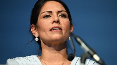 Conservative MP Priti Patel speaks. (AFP) Conservative MP Priti Patel speaks. (AFP)