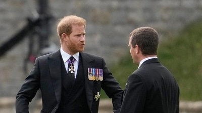 Prince Harry: Prince Harry is seen during Queen Elizabeth II's funeral. (Reuters)
