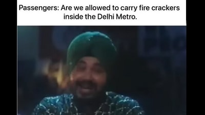 DMRC shared a meme. (Instagram/@officialdmrc) DMRC shared a meme. (Instagram/@officialdmrc)