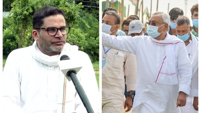 Bihar chief minister Nitish Kumar and poll strategist Prashant Kishor have been targeting each other over their previous link with the BJP Bihar chief minister Nitish Kumar and poll strategist Prashant Kishor have been targeting each other over their previous link with the BJP