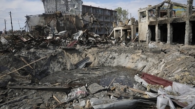 Russia-Ukraine War: A view of buildings of local resort destroyed following recent Russian missile attacks in Odesa region. (AP)