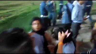 A video grab of the incident.