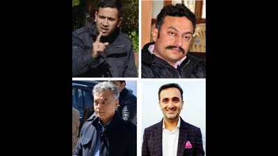 (Clockwise from top) Congress’ Vikramaditya Singh is son of stalwart and six-time CM Virbhadra Singh; Congress Rohit Thakur is grandson of former chief minister Thakur Ram Lal; BJP candidate Anil Sharma is son of former Union minister Sukh Ram and BJP candidate from Jubal-Kotkhai Chetan Bragta is son of late Narendra Bragta. (HT Photo) (Clockwise from top) Congress’ Vikramaditya Singh is son of stalwart and six-time CM Virbhadra Singh; Congress Rohit Thakur is grandson of former chief minister Thakur Ram Lal; BJP candidate Anil Sharma is son of former Union minister Sukh Ram and BJP candidate from Jubal-Kotkhai Chetan Bragta is son of late Narendra Bragta. (HT Photo)