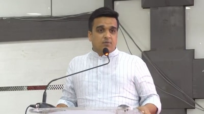 Gujarat home minister Harsh Sanghavi. (Twitter)
