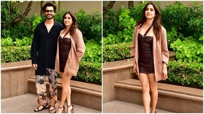 Janhvi Kapoor and Sunny Kaushal look uber-stylish during Mili promotions. (HT Photo/Varinder Chawla) Janhvi Kapoor and Sunny Kaushal look uber-stylish during Mili promotions. (HT Photo/Varinder Chawla)