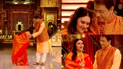 Arun Govil and Dipika Chikhlia on Jhalak Dikhhla Jaa 10. Arun Govil and Dipika Chikhlia on Jhalak Dikhhla Jaa 10.