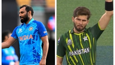 Mohammed Shami and Shaheen Shah Afridi Mohammed Shami and Shaheen Shah Afridi