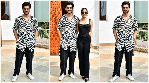 Sunny Kaushal looks dapper in an oversized outfit. (HT Photo/Varinder Chawla) Sunny Kaushal looks dapper in an oversized outfit. (HT Photo/Varinder Chawla)
