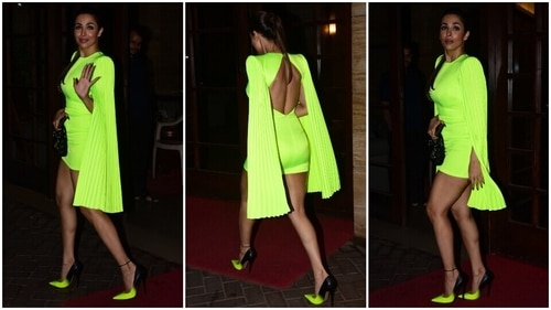 Malaika Arora clicked outside their residence in Mumbai. (HT Photo/Varinder Chawla) Malaika Arora clicked outside their residence in Mumbai. (HT Photo/Varinder Chawla)