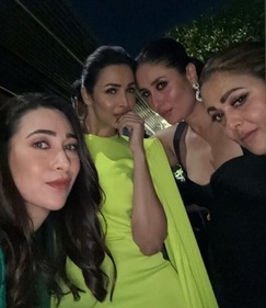 Karishma, Malaika, Kareena and Amrita in one frame. Karishma, Malaika, Kareena and Amrita in one frame.