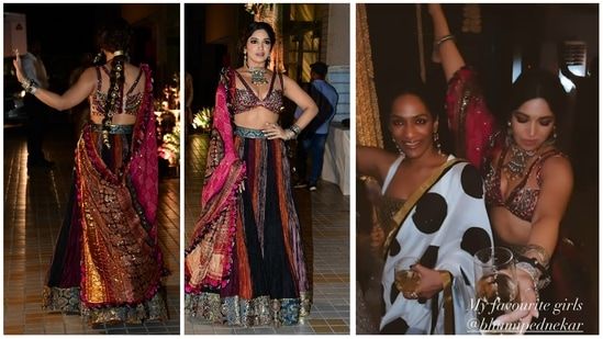 Bhumi Pednekar threw a party at her house. 