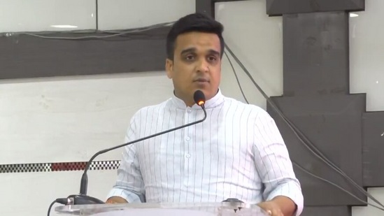 Gujarat home minister Harsh Sanghavi.(Twitter)