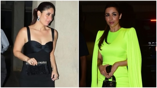 Kareena Kapoor and Malaika Arora stun in gorgeous figure-hugging dresses. 