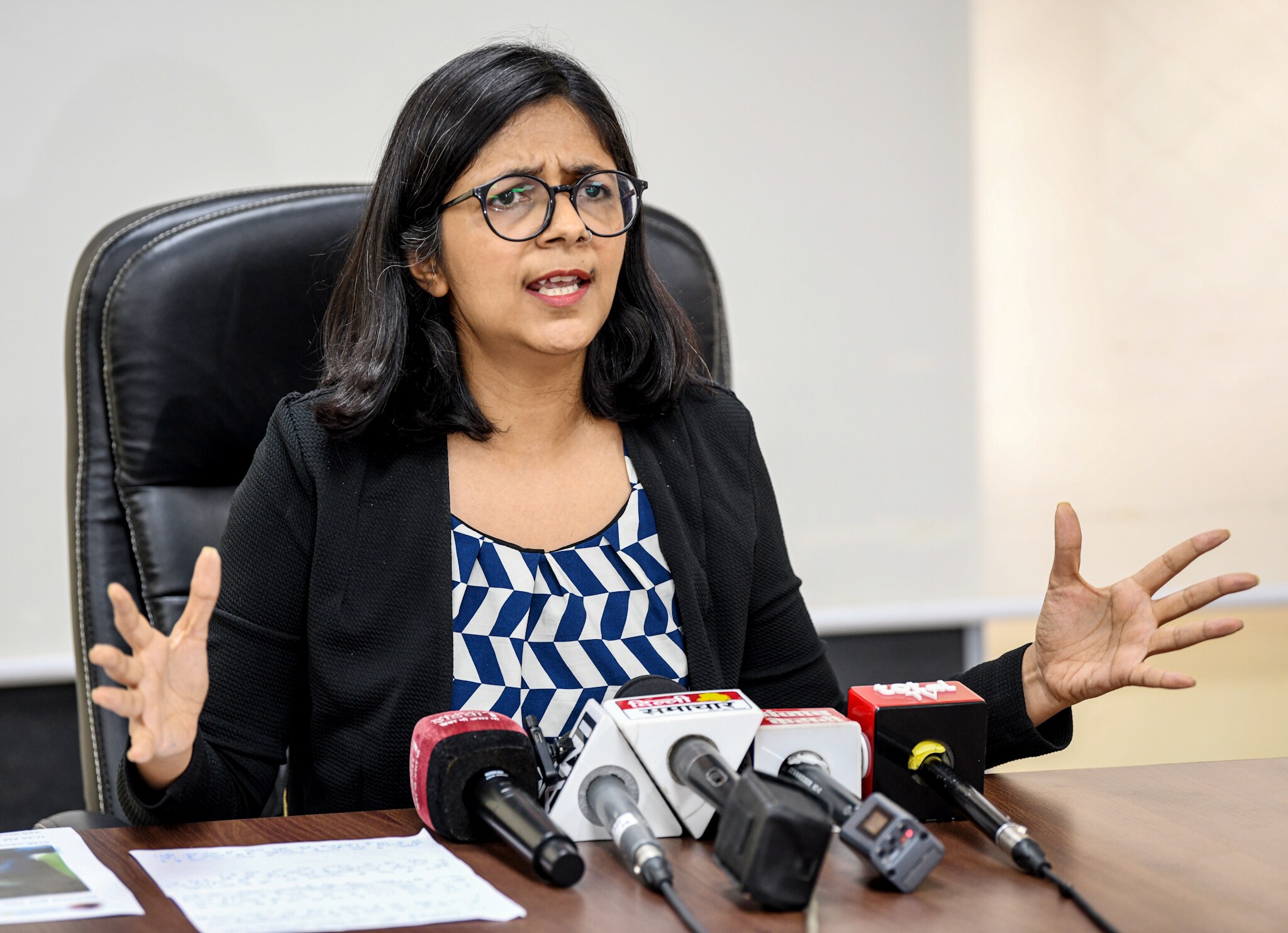 Delhi Commission for Women Chairperson Swati Maliwal. (ANI Photo) (Amit Sharma)
