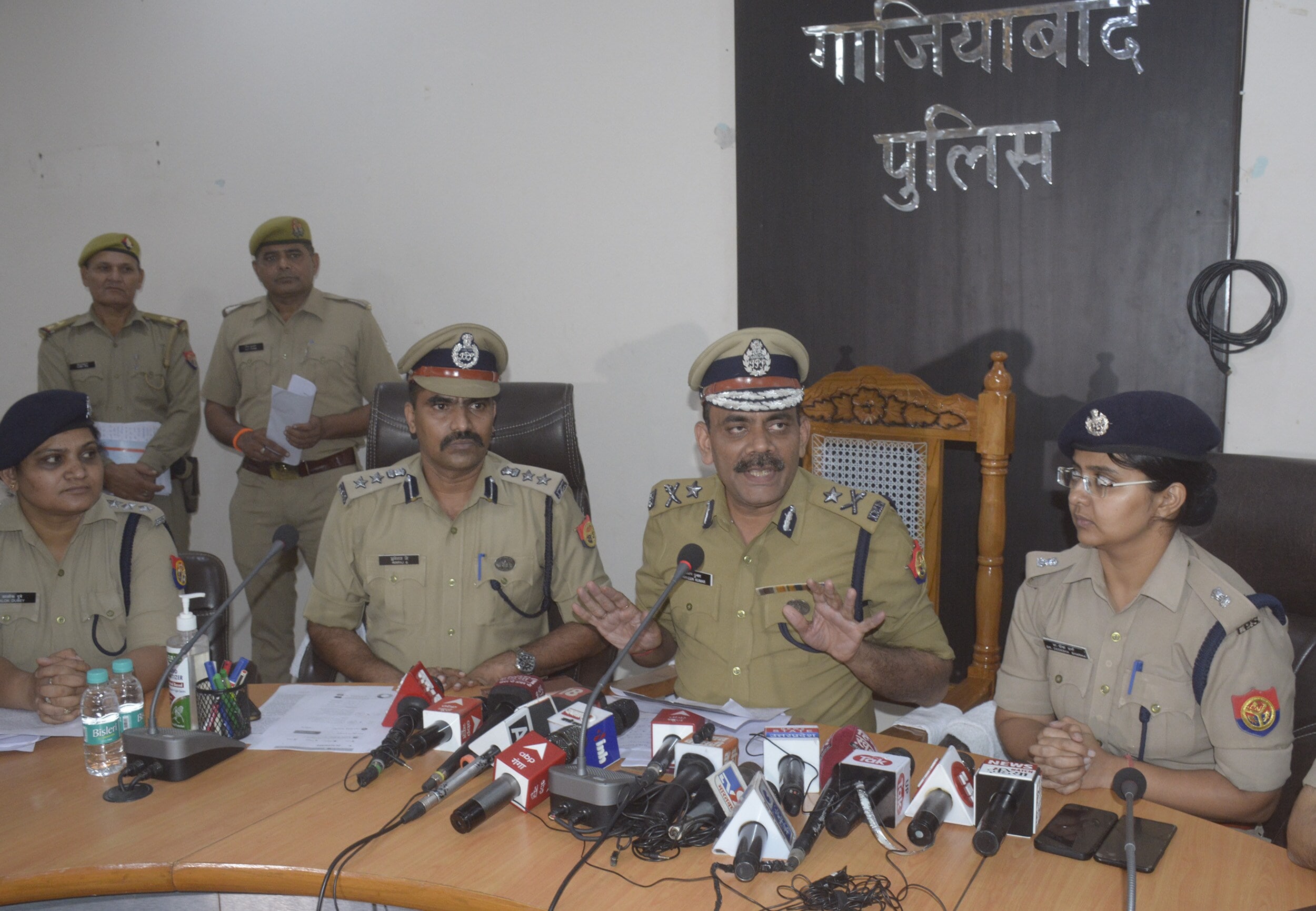 Ghaziabad IG Praveen Kumar told a press briefing on Thursday that the alleged gangrape incident did not happen. (Photo by Sakib Ali/Hindustan Times)