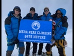 Some of the participants of the fitness class on the Mera Peak that bagged the world record. (Facebook/@tim.megginson) Some of the participants of the fitness class on the Mera Peak that bagged the world record. (Facebook/@tim.megginson)