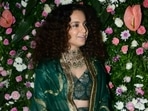 Kangana Ranaut, Taapsee Pannu and Shagun Pannu and Karan Johar at Ekta Kapoor's Diwali bash. (Varinder Chawla) Kangana Ranaut, Taapsee Pannu and Shagun Pannu and Karan Johar at Ekta Kapoor's Diwali bash. (Varinder Chawla)