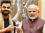 Prime Minister Narendra Modi with Virat Kohli.(File photo) Prime Minister Narendra Modi with Virat Kohli.(File photo)