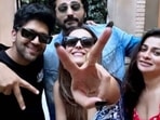 Malaika Arora with her friends at her birthday party in Mumbai. Malaika Arora with her friends at her birthday party in Mumbai.