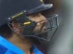 IND vs PAK: Rohit Sharma reacts during India vs Pakistan T20 World Cup tie.(Twitter) IND vs PAK: Rohit Sharma reacts during India vs Pakistan T20 World Cup tie.(Twitter)