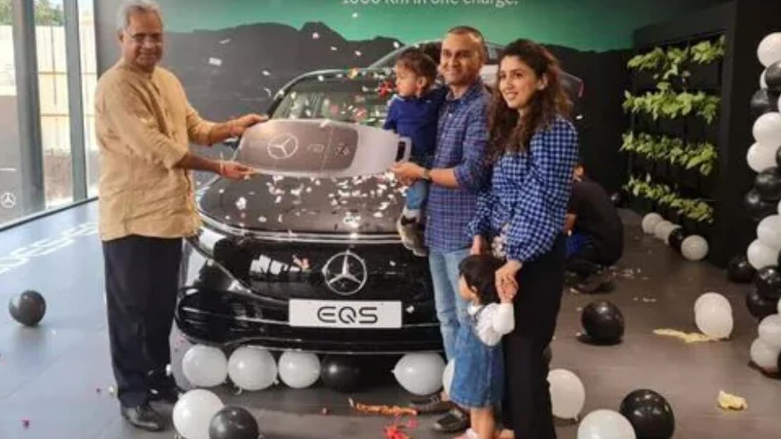 This couple from Gujarat is the first owner of Mercedes-Benz EQS 580 4MATIC