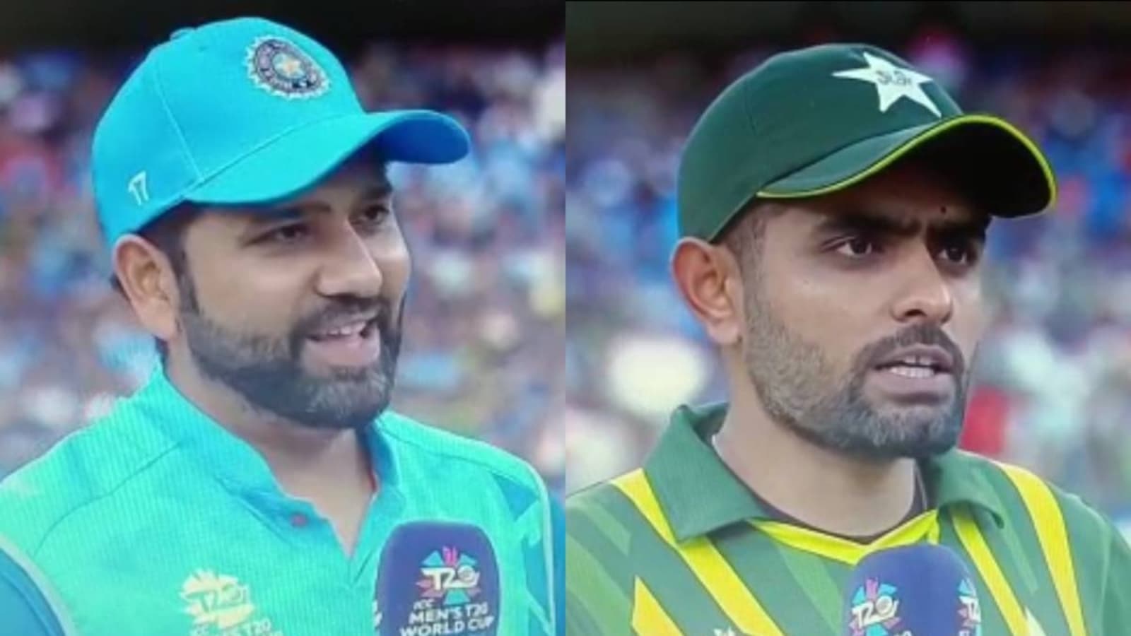 Watch: Rohit Sharma's unique team announcement during India vs Pakistan toss evokes chuckle from Shastri, Babar follows