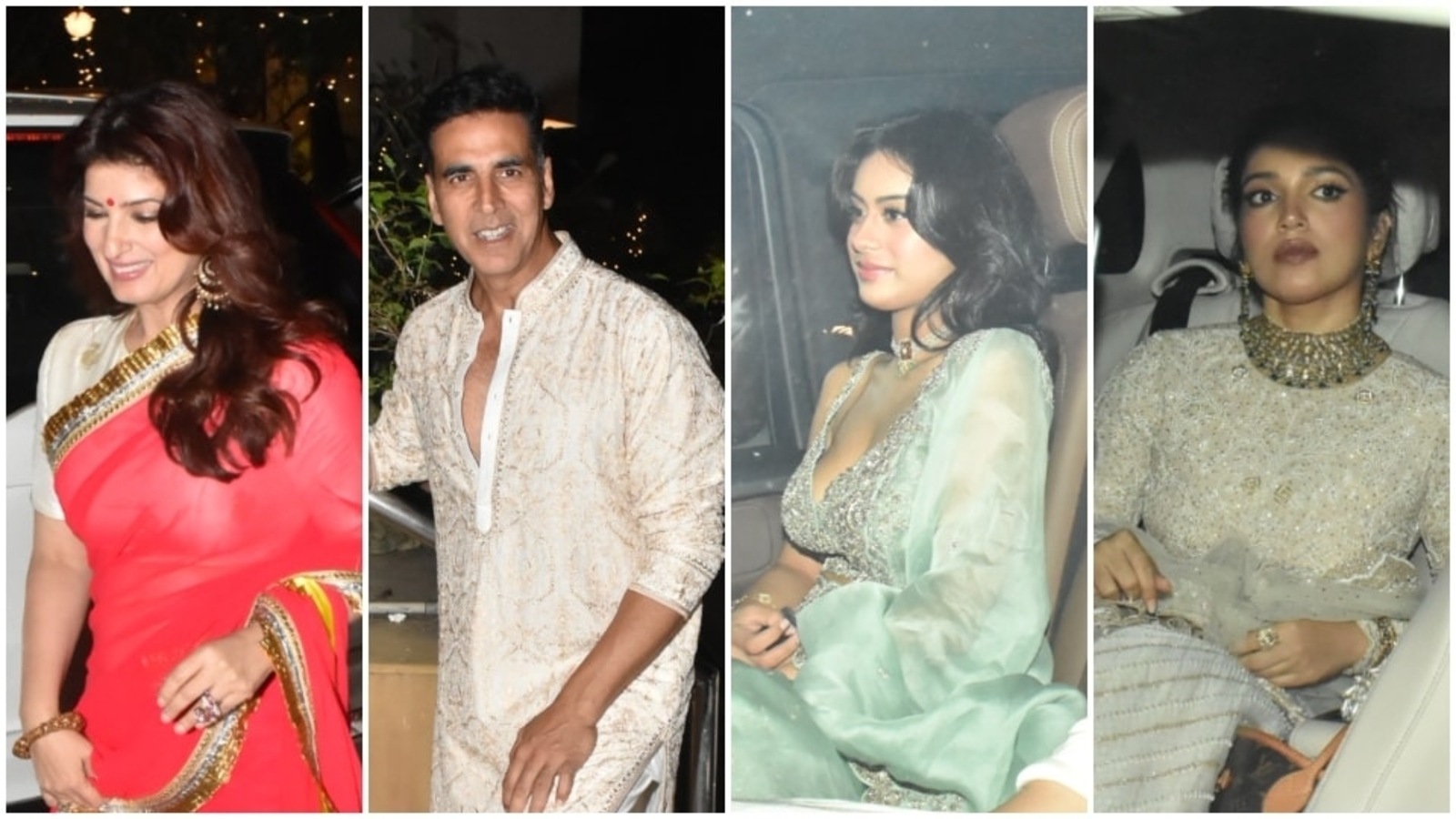 Twinkle Khanna and Akshay Kumar to Nysa Devgan and Bhumi Pednekar, stars attend Abu Jani’s Diwali party