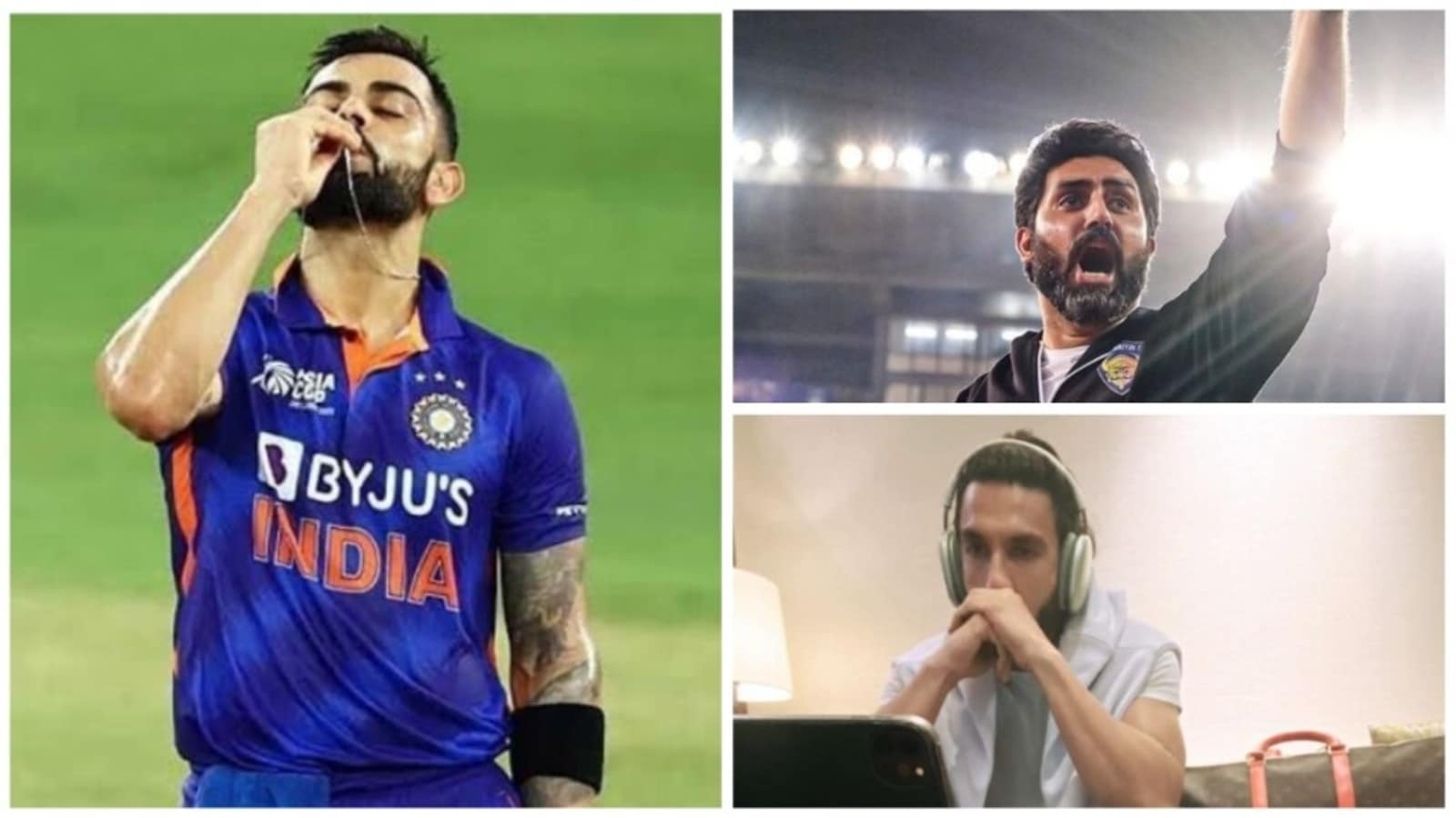 Abhishek Bachchan, Javed Akhtar rave about ‘King Kohli’ after thrilling match: 'Tumko 7 khoon maaf. Jeetey raho'