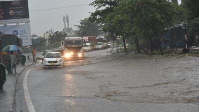 A waterlogged road in Pune city. (HT FILE PHOTO) A waterlogged road in Pune city. (HT FILE PHOTO)