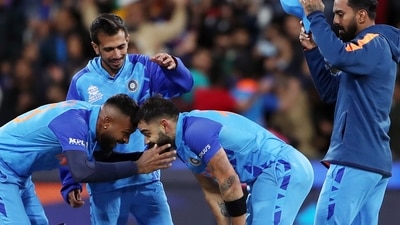 India's Virat Kohli and Hardik Pandya celebrate after beating Pakistan by 4 wickets during ICC Men's T20 World Cup 2022 Super 12 Group 2 match, at Melbourne Cricket Ground, in Melbourne. (ANI) India's Virat Kohli and Hardik Pandya celebrate after beating Pakistan by 4 wickets during ICC Men's T20 World Cup 2022 Super 12 Group 2 match, at Melbourne Cricket Ground, in Melbourne. (ANI)