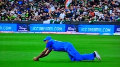 R Ashwin's effort while fielding at fine leg against Pakistan at the T20 World Cup (Screengrab) R Ashwin's effort while fielding at fine leg against Pakistan at the T20 World Cup (Screengrab)